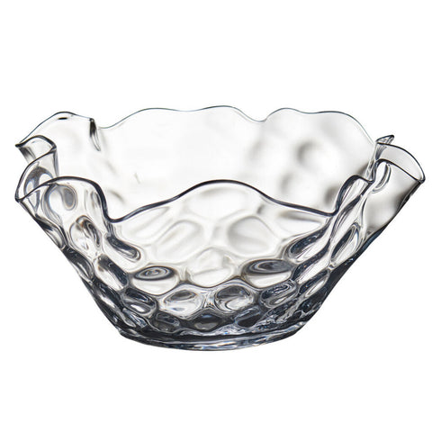 164586 LARGE CLEAR DIMPLED BOWL W/WA