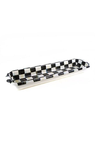 COURTLY CHECK ENAMEL BAGUETTE DISH