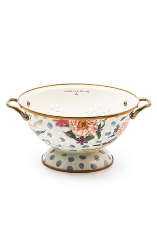 WILDFLOWERS BLUE LARGE COLANDER