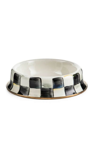 89703-40 COURTLY CHECK CAT DISH