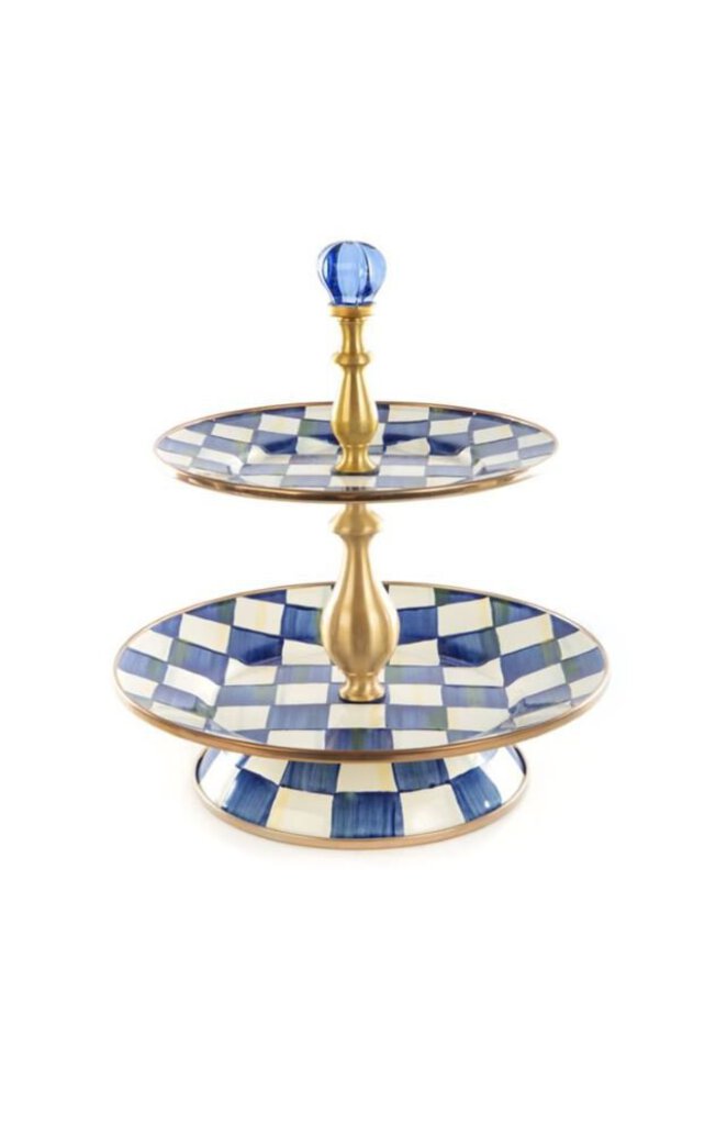 ROYAL CHECK 2 TIER SWEET STAND