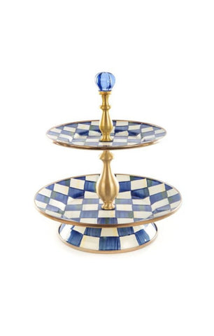 ROYAL CHECK 2 TIER SWEET STAND