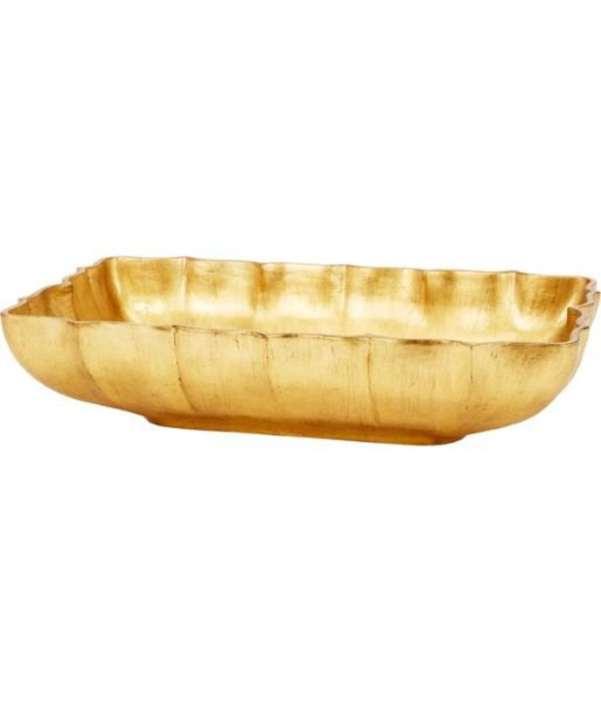 BW-4196 EMMA GOLD LEAF DECORATIVE BOWL