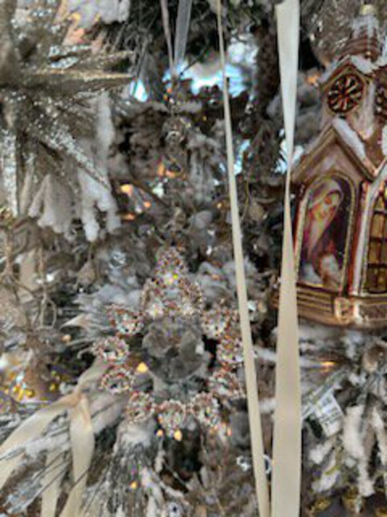 XAO20343 CRYSTAL GEM BROOCH ORNAMENT