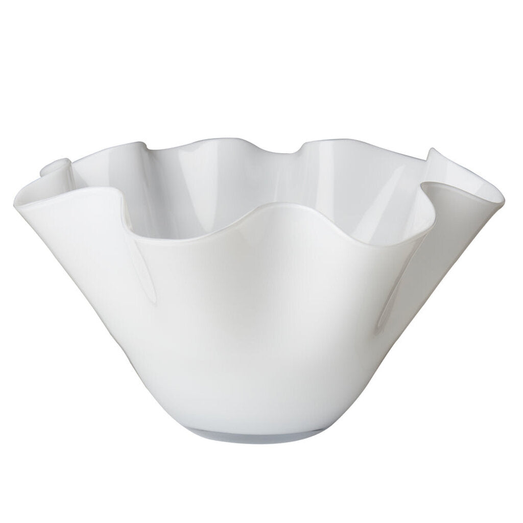 164584 LARGE WHITE WAVY BOWL