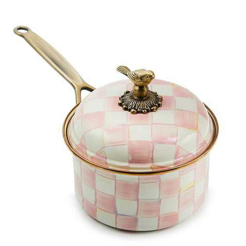 Rosy Check 2.5qt Saucepan