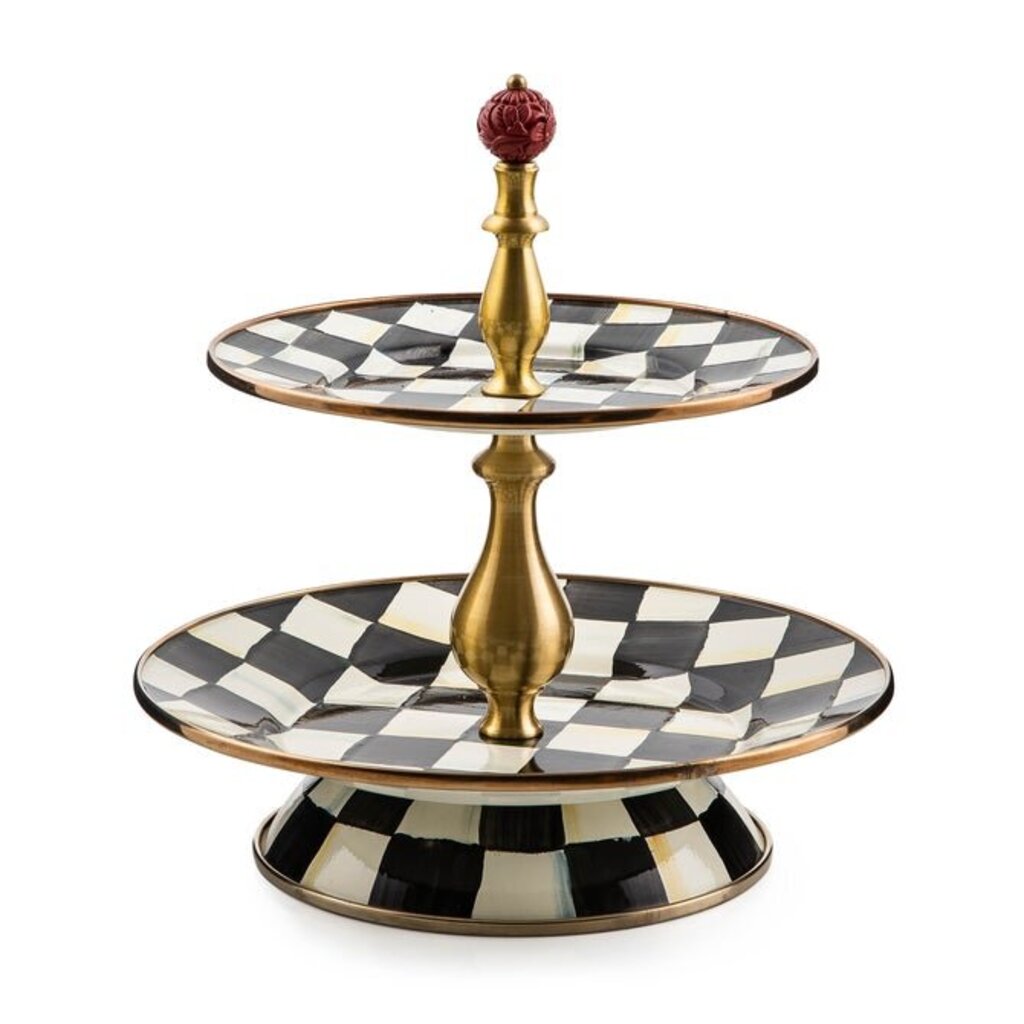 COURTLY CHECK TWO TIER SWEET STAND