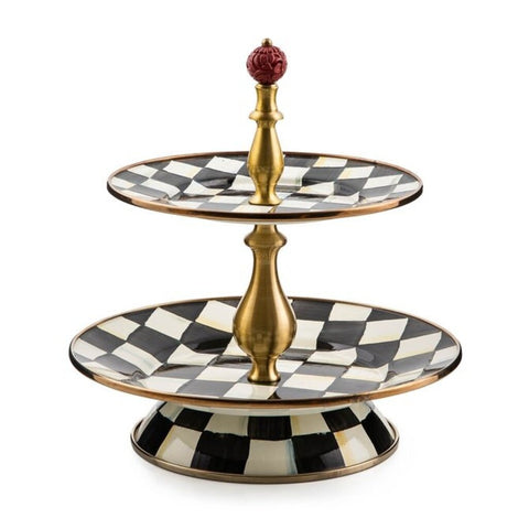 COURTLY CHECK TWO TIER SWEET STAND