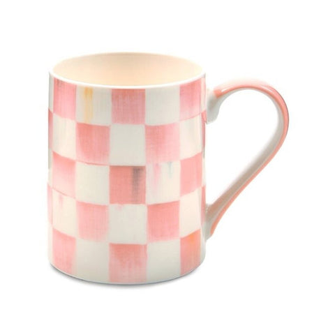 ROSY CHECK PORCELAIN MUG