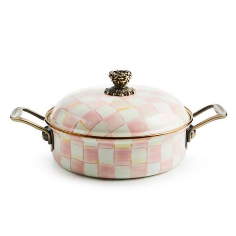 ROSY CHECK 3 QT CASSEROLE