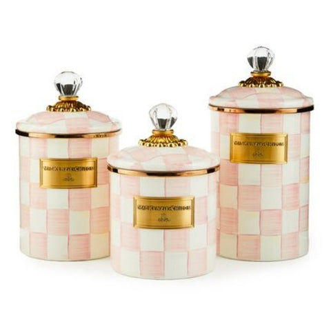 ROSY CHECK KITCHEN CANISTER MEDIUM