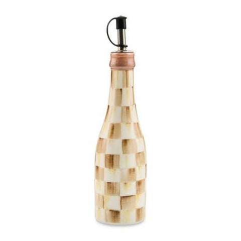 MOCHA CHECK FARMHOUSE OIL CRUET