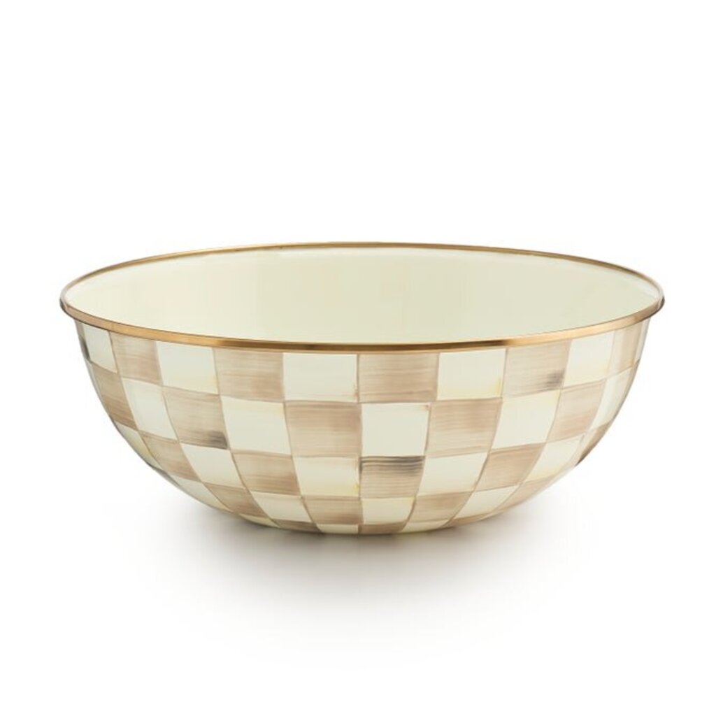 MOCHA CHECK EVERYDAY BOWL EXTRA LARGE