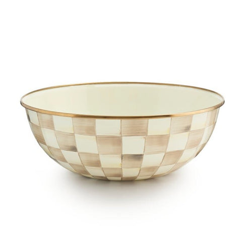 MOCHA CHECK EVERYDAY BOWL EXTRA LARGE