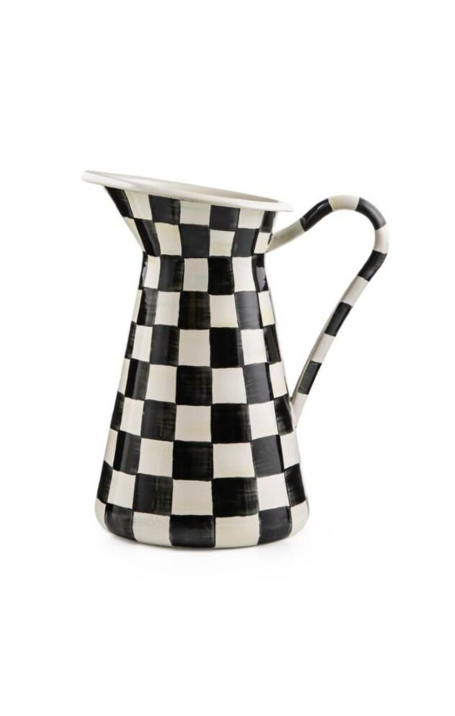 89245-40 COURTLY CHECK ENAMEL PRACTICAL PITCHER - LARGE